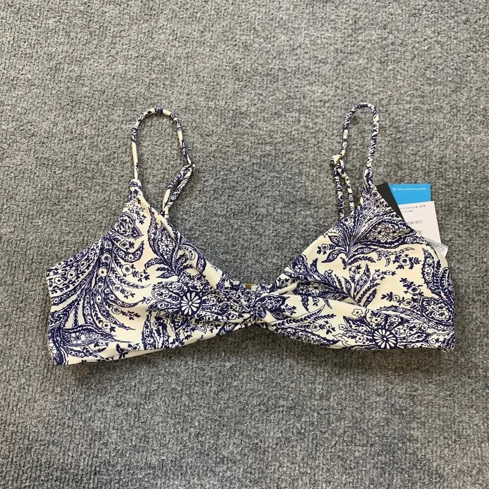 O'Neill Bikini Set Womens L/XL Multi Belle Flower Malibu Bralette Paisley 2 Pc